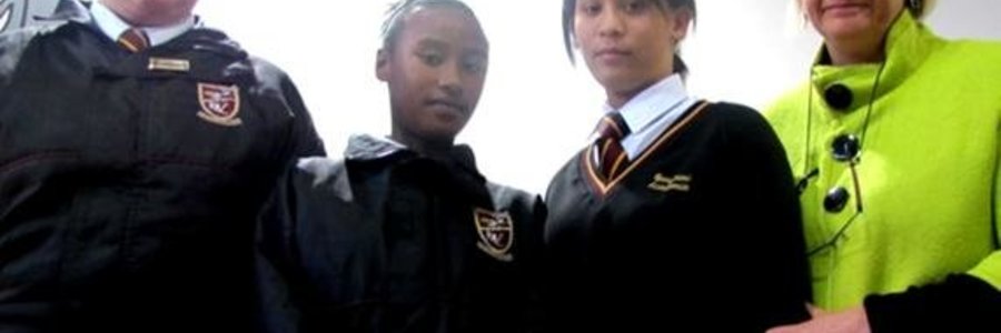  Jesica Vermeulen, Justine Pieterse, Jenica Conradie en mev Carla Gouws